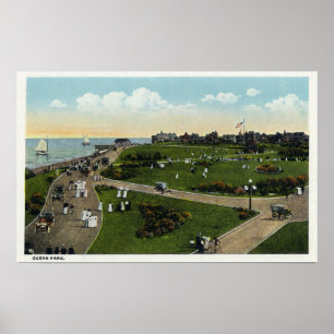 Póster Martha's Vineyard, vista aérea del parque del