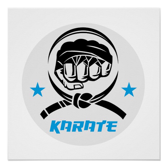 Póster Martial Arts Karate Black Belt (Anverso)