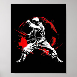 Póster Martial Arts Karate Fan Dynamic Mma Design