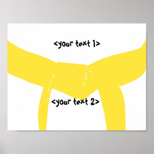Póster Martial Arts Yellow Belt