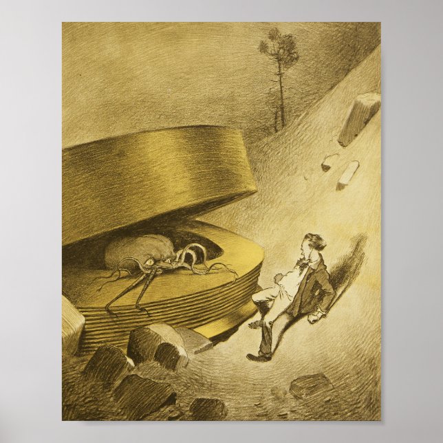 Póster Martianos Guerra De Los Extranjeros De SciFi (Frente)