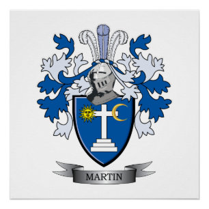 Póster Martin Coat of Arms