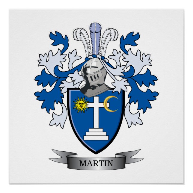 Póster Martin Coat of Arms (Anverso)