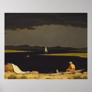Póster Martin Johnson Heade - Acercándose a la tormenta e