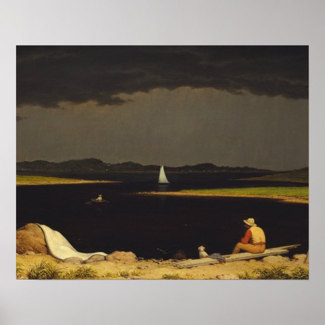 Póster Martin Johnson Heade - Acercándose a la tormenta e (Frente)