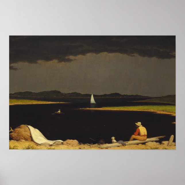 Póster Martin Johnson Heade - Acercándose a la tormenta e (Frente)