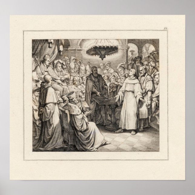 Póster Martin Luther before the Diet of Worms. (Frente)