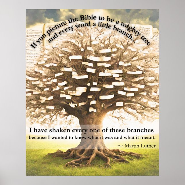 Póster Martin Luther cita poster (Frente)