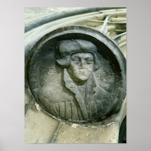 Póster Martin Luther tenía 57 años con el Rosa de Luther