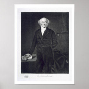 Póster Martin Van Buren, 8vo presidente del Stat unido