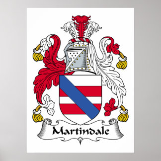 Póster Martindale Family Crest