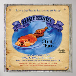 Póster Martinez Beaver Festival Tail Ride Poster