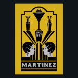 Póster Martinez Cocktail Art Deco<br><div class="desc">Martínez Cocktail Art Deco. © Copyright HGIFY | Sólo tiendas HGI. Todos Los Derechos Reservados. Obra De Arte Profesional Original. La decoración de las paredes,  la decoración de los bares o el regalo.</div>