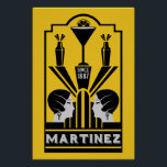 Póster Martinez Cocktail Art Deco<br><div class="desc">Martínez Cocktail Art Deco. © Copyright HGIFY | Sólo tiendas HGI. Todos Los Derechos Reservados. Obra De Arte Profesional Original. La decoración de las paredes,  la decoración de los bares o el regalo.</div>