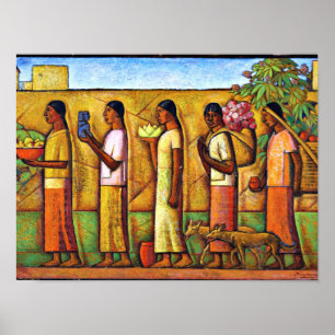 Póster Martínez - En camino al mercado