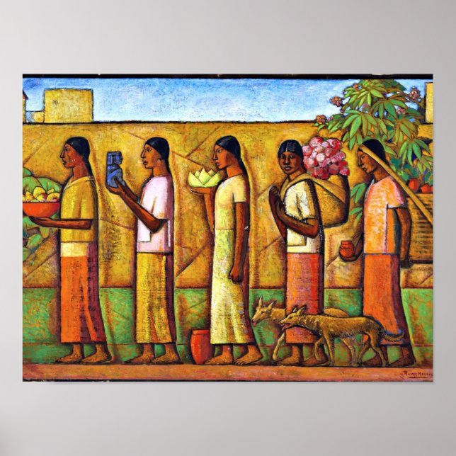 Póster Martínez - En camino al mercado (Frente)