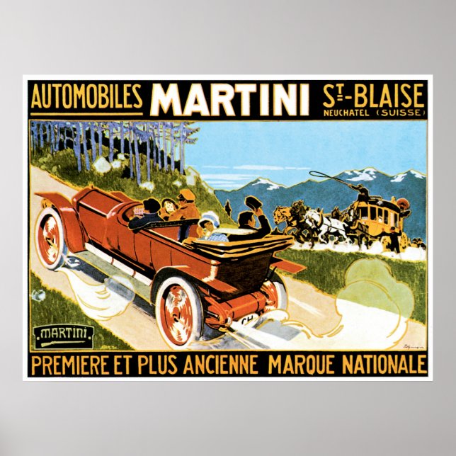 Póster Martini Automobiles (Frente)