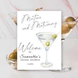 Póster Martini Bridal Ducha Bienvenida