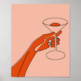 Póster martini cheers