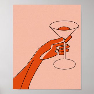 Póster martini cheers