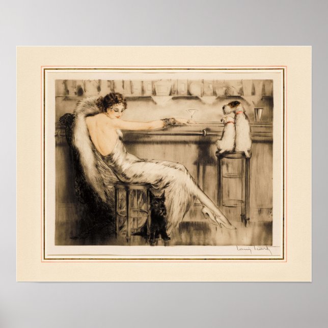 Póster Martini por Louis Icart (Frente)