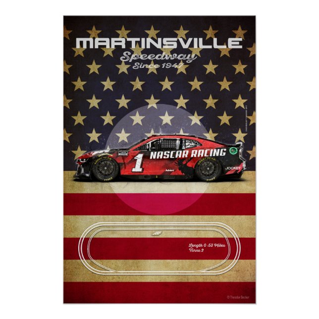 Póster Martinsville Speedway (Anverso)