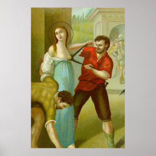 Póster Martirio de Sta. Ágata (M 003)