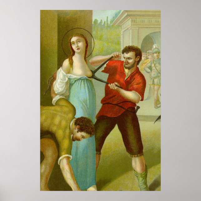 Póster Martirio de Sta. Ágata (M 003) (Frente)