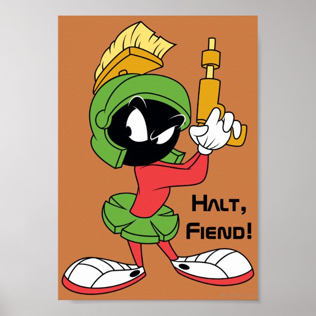 Póster MARVIN EL MARCIANO™ Listo Con Láser (Frente)