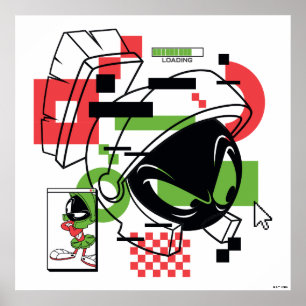 Póster MARVIN THE MARTIAN™ Glitch