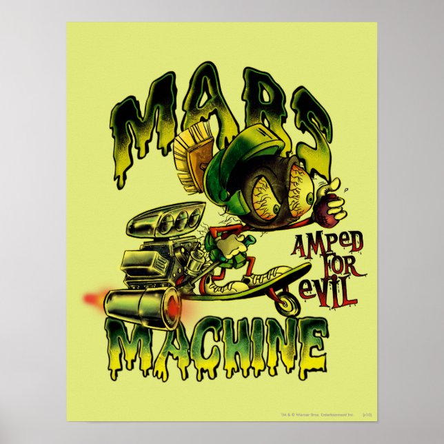 Póster MARVIN THE MARTIAN™ Mars Machine (Frente)