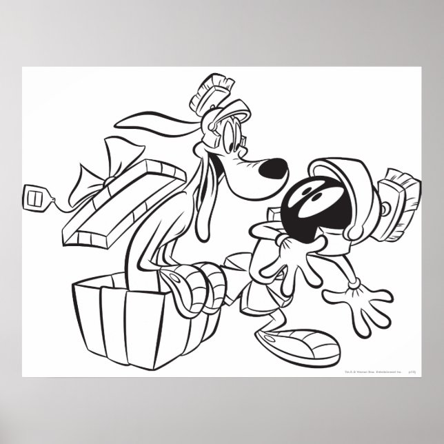 Póster MARVIN THE MARTIAN™ y K-9 Gift Surprise (Frente)