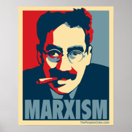 Póster Marxismo: Poster parodia de Obama
