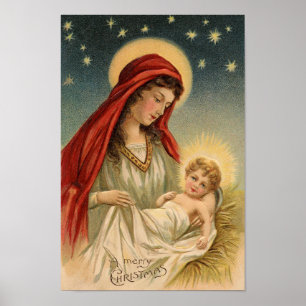Póster Mary and Baby Jesus Poster