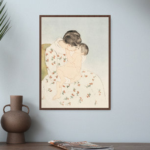 Póster Mary Cassatt: El beso de su madre