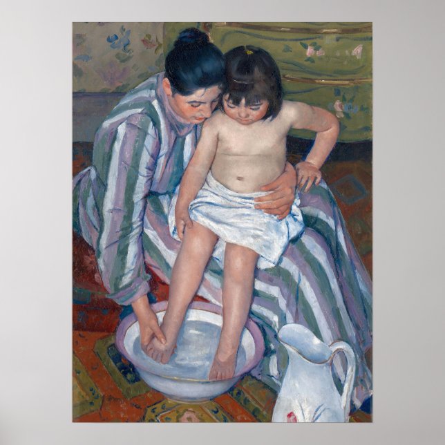 Póster Mary Cassatt La Bella Artes De La Maternidad De Ba (Frente)