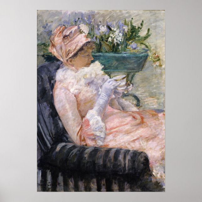Póster Mary Cassatt - La Copa del Té (Frente)