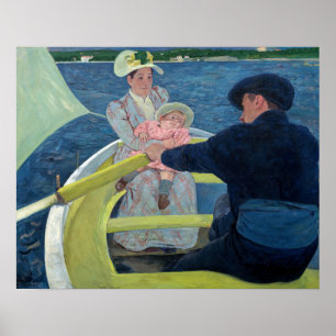 Póster Mary Cassatt - La Fiesta del barco