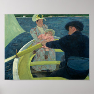 Póster Mary Cassatt - La Fiesta del barco