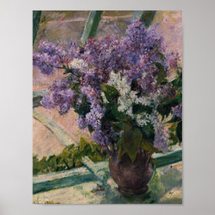 Póster Mary Cassatt - Lilacs En Una Ventana