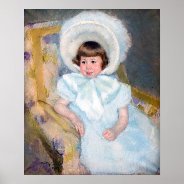 Póster Mary Cassatt - Retrato Louise-Aurore Villeboeuf (Frente)