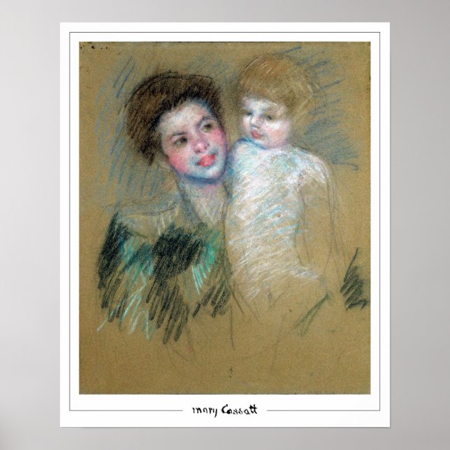 Póster Mary Cassatt Zedign Art Poster #204 (Frente)