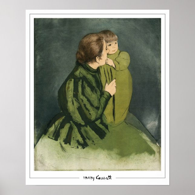 Póster Mary Cassatt Zedign Art Poster #329 (Frente)