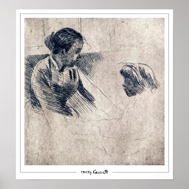 Póster Mary Cassatt Zedign Art Poster #342 (Frente)