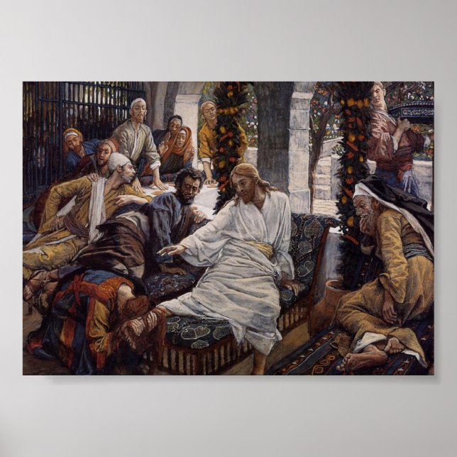 Póster Mary Lavando los pies de Jesús (Frente)