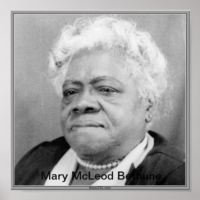 Póster Mary McLeod Bethune (Frente)