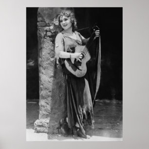 Póster Mary Pickford, a principios del siglo XX