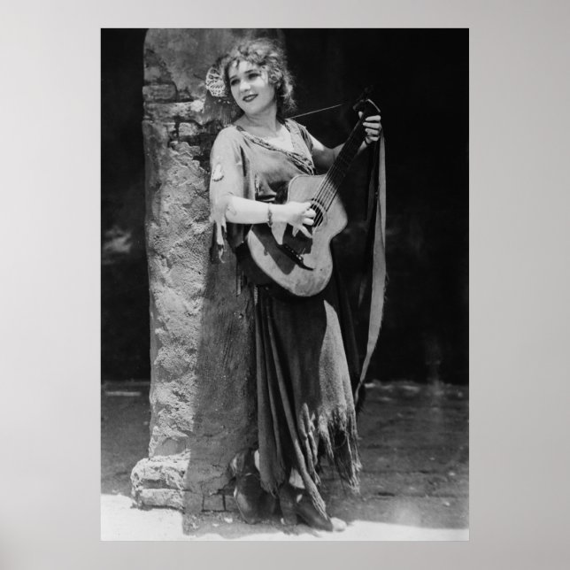 Póster Mary Pickford, a principios del siglo XX (Frente)