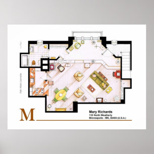 Póster Mary Richards apt de Mary Tyler Moore Show