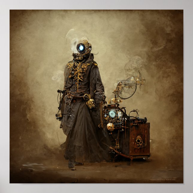 Póster Mary the Steampunk Automaton (Frente)